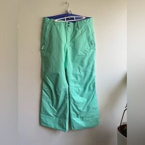 Women’s North Face Mint Green Snow/Ski Pants